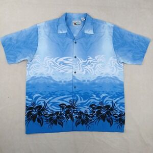 VTG‎ Ocean Current XL Mens Shirt 90s Tribal JnCo Baggy 26x30